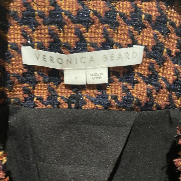 Veronica Beard Black and Brown Houndstooth Blazer - Picture 5 of 8
